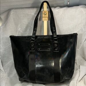 Gucci well used travel tote bag
